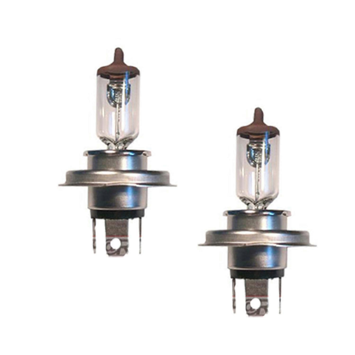 P43T H4 Light Bulb 12V 60/55W Dual Filament Automotive Headlight Socket Set Of 2