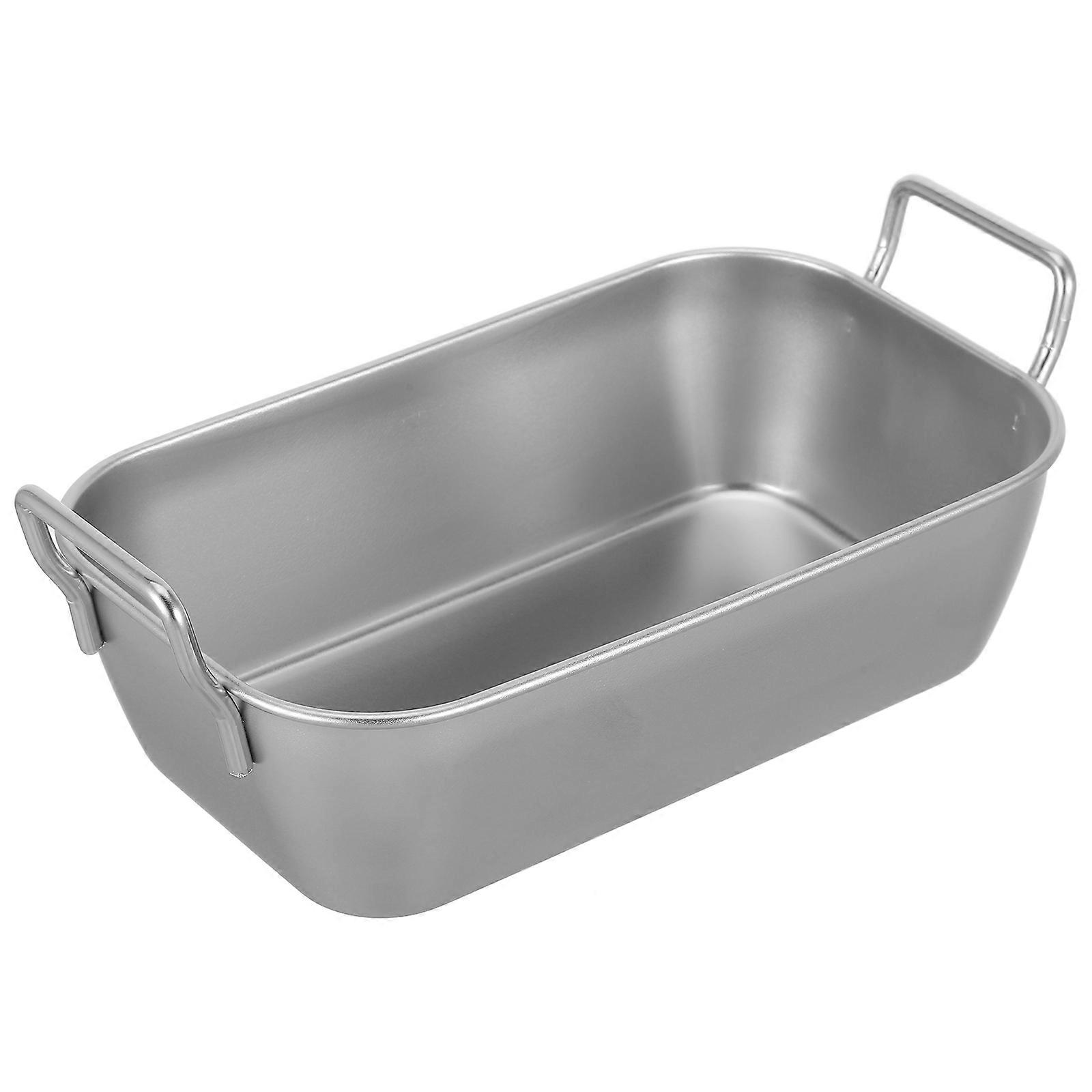 Stainless Steel Serving Trays with Handles for Snacks, Fried Foods, and Candies – Ideal for Home Parties