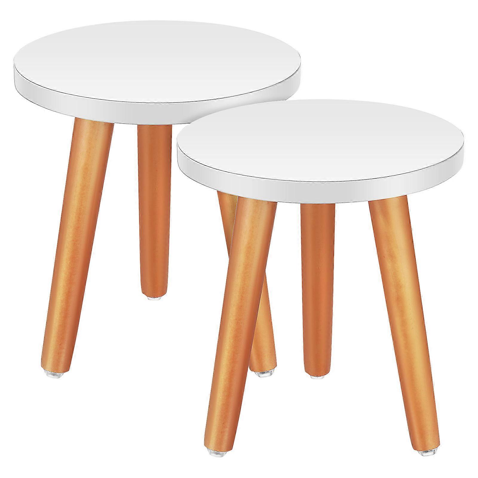 Tabletop Wood Stand Plants Rack Stand Simple Design 2Pcs For Indoor Use