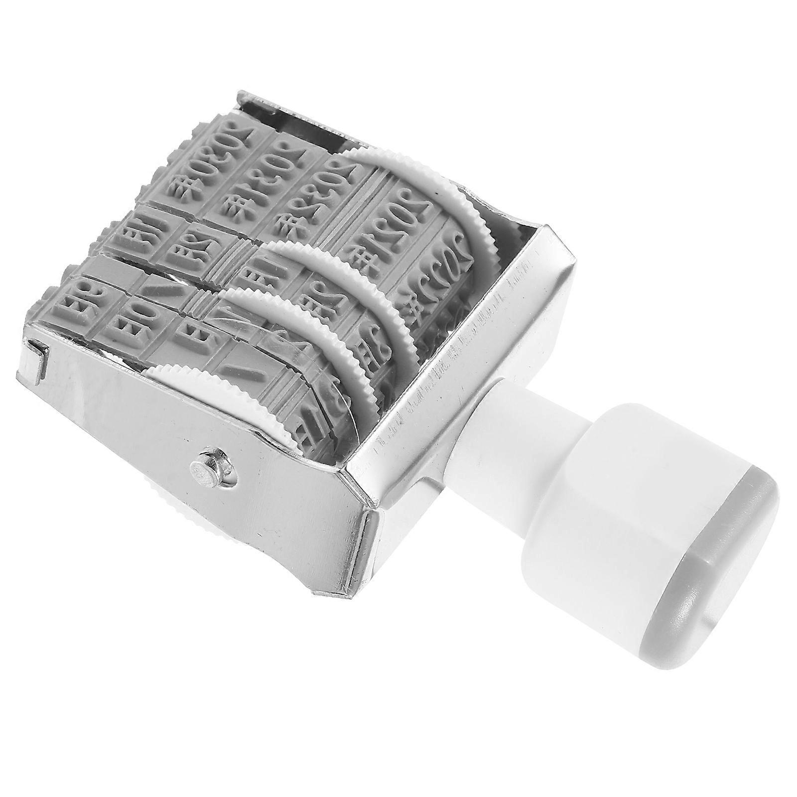 Portable Handheld Date Stamp Rolling Stamper for Office, School & Home Use – Lightweight, Compact Design for Multi Surface Crafting