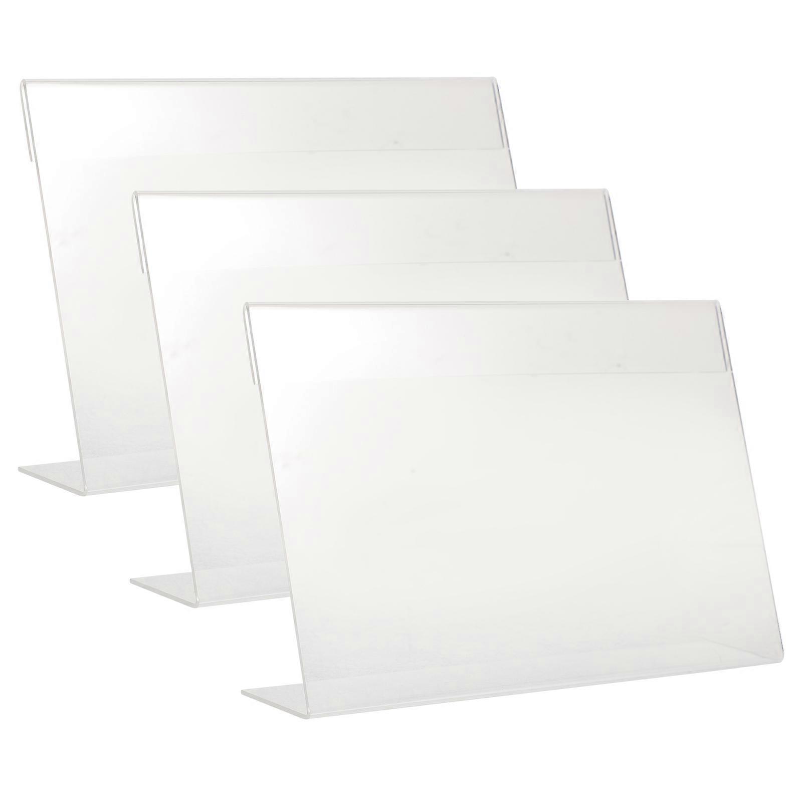 Here's a refined product description for your **3pcs Acrylic Sign Holder for Supermarket/Store Price Display Stand**:
**3pcs Acrylic Sign Holders