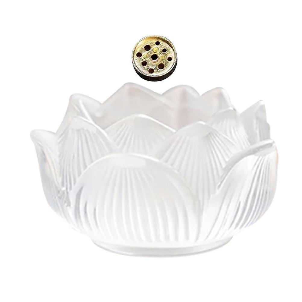 Stick Burn Holder Lotus Shaped Aromatherapy Adults Minimalist Luxury 3.0 3.0 1.8in 1Pack