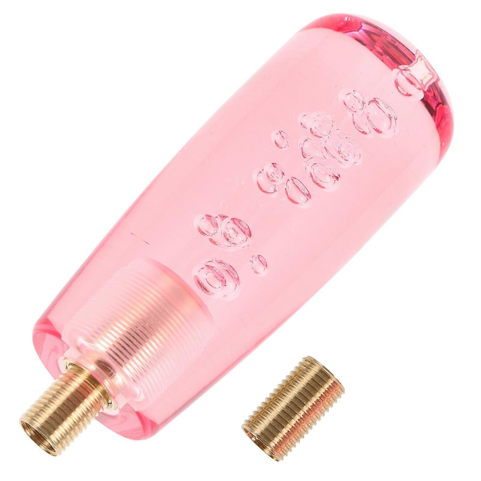 Manual Stick Shift Knob Car Shift Knob Pink 3.5cm Width Comfortable Grip 1Pcs