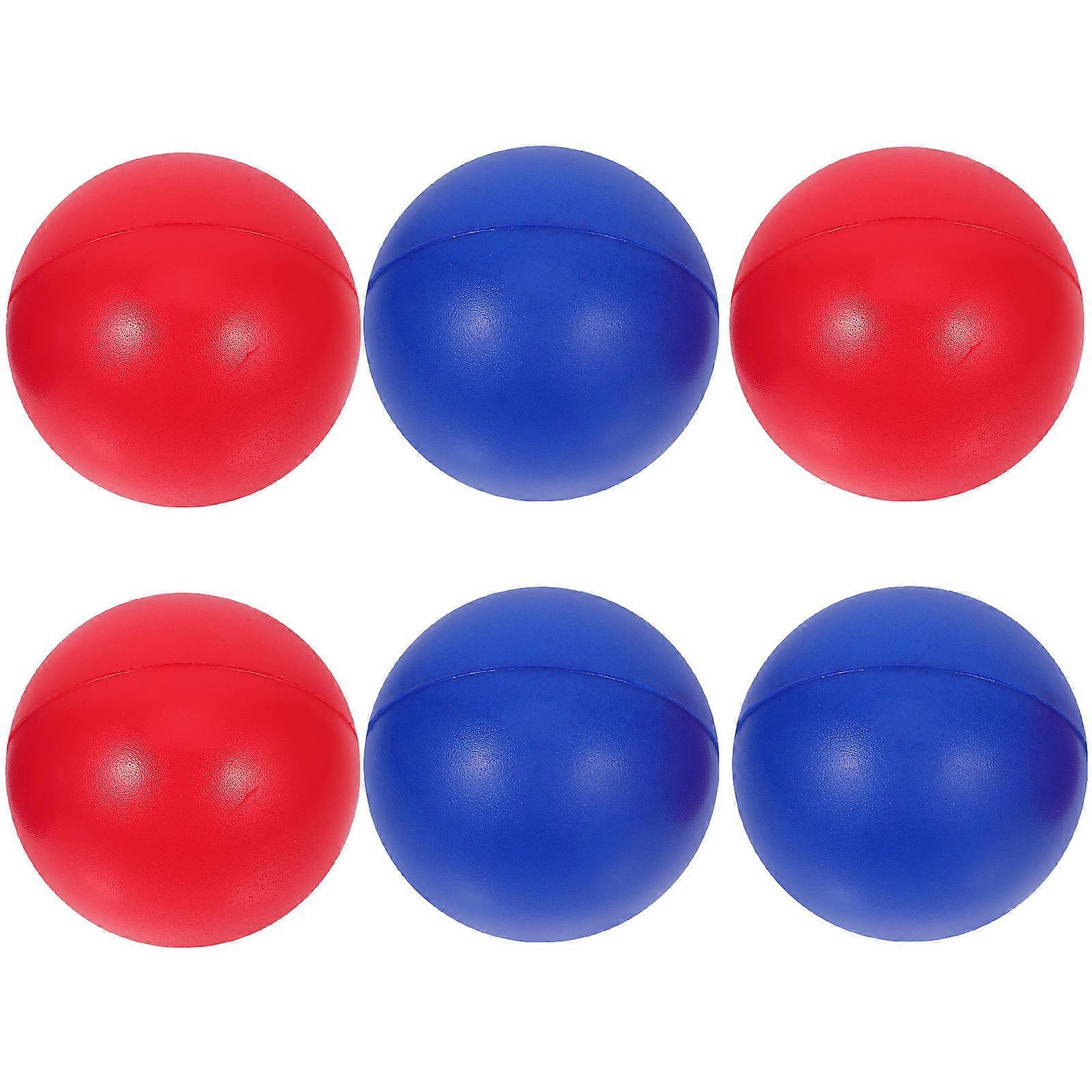 Hand-eye Coordination Beach Paddle Ball for Indoor Playing Blue Color 6Pcs