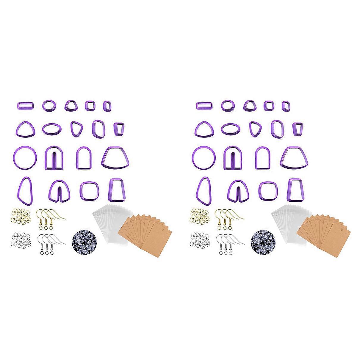 118 stuks Earring Clay Cutter Sieraden DIY Trend Earring Polymeer Mold