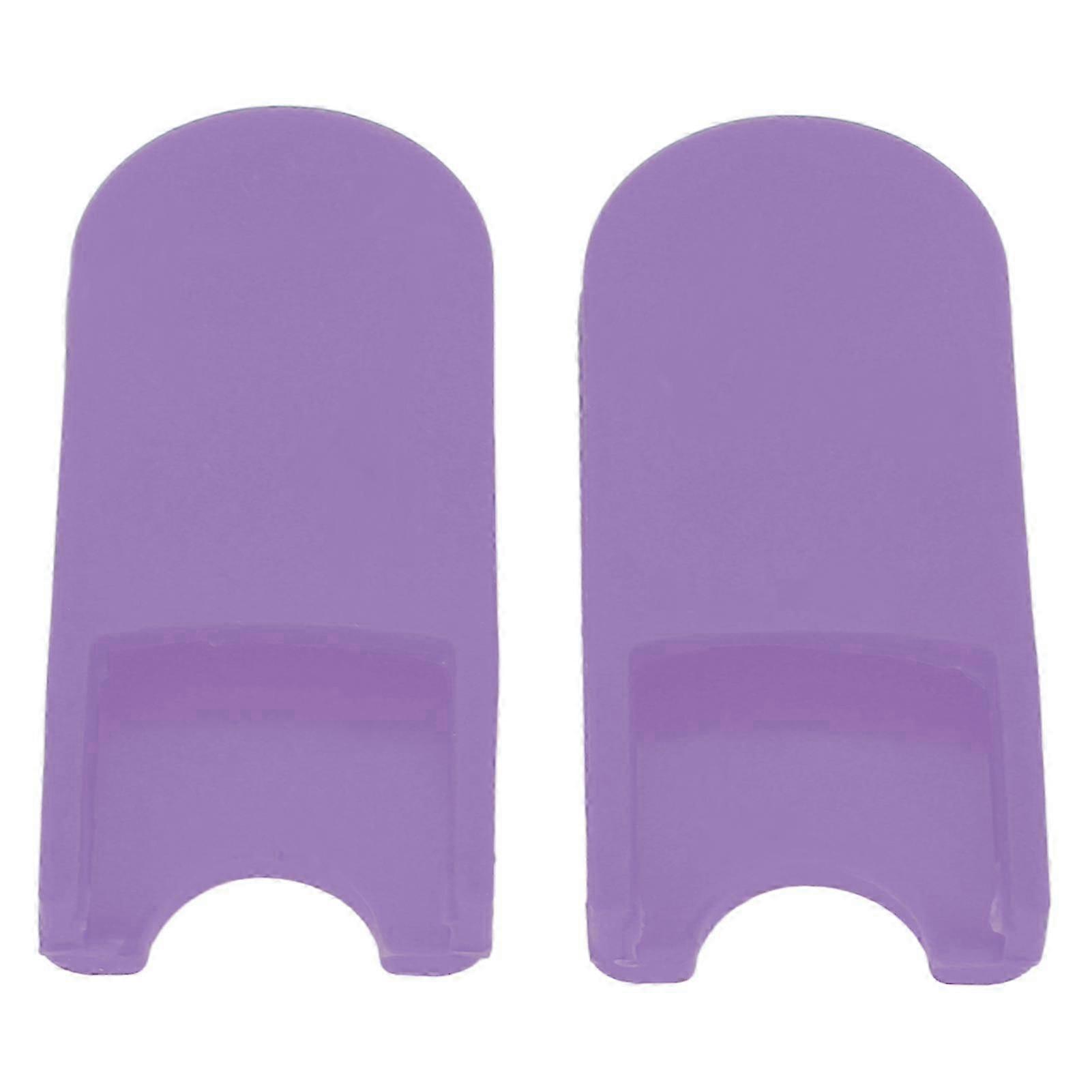 2PCS Saxophone Finger Rest Cushion Thumb Protector with Saddle Wind Instrument AccessoriesPurple