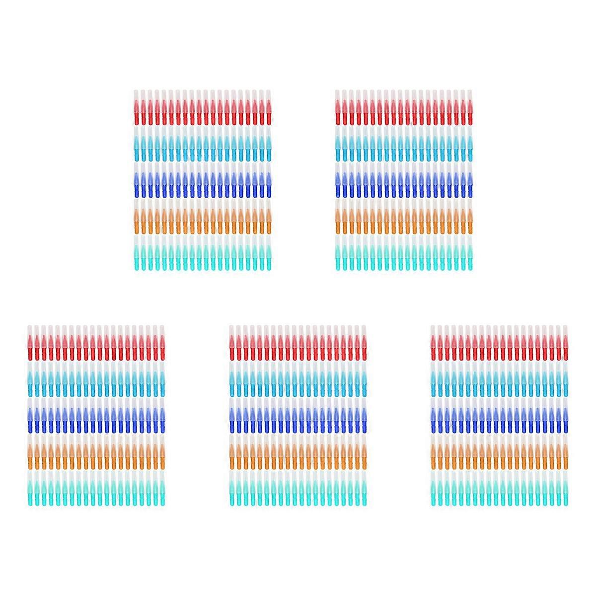 500Pcs Interdental Brush Teeth Soft Dental Picks Tooth Floss Interdental Brush Refill Dental Toothpi