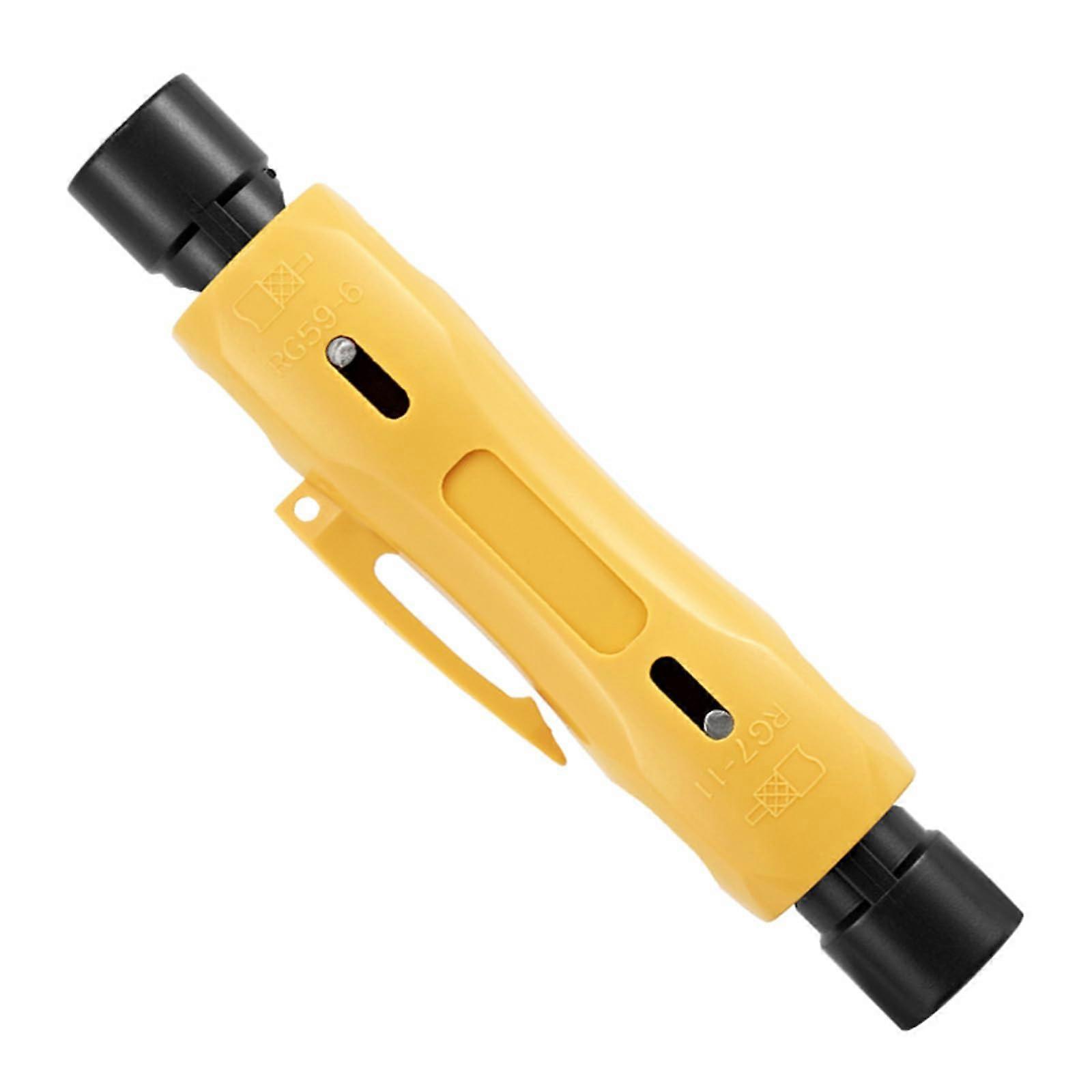 Coaxial cable stripper pin cutting pliers hand tool stripping pliers for RG6 RG7 RG11 RG59 wire stripper electrician yellow