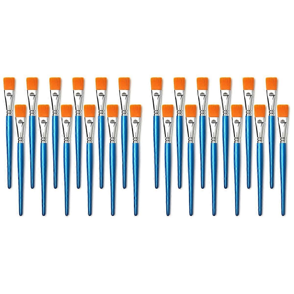 12Pcs Large Synthetic Paint Brushes Bulk with Wooden Handle