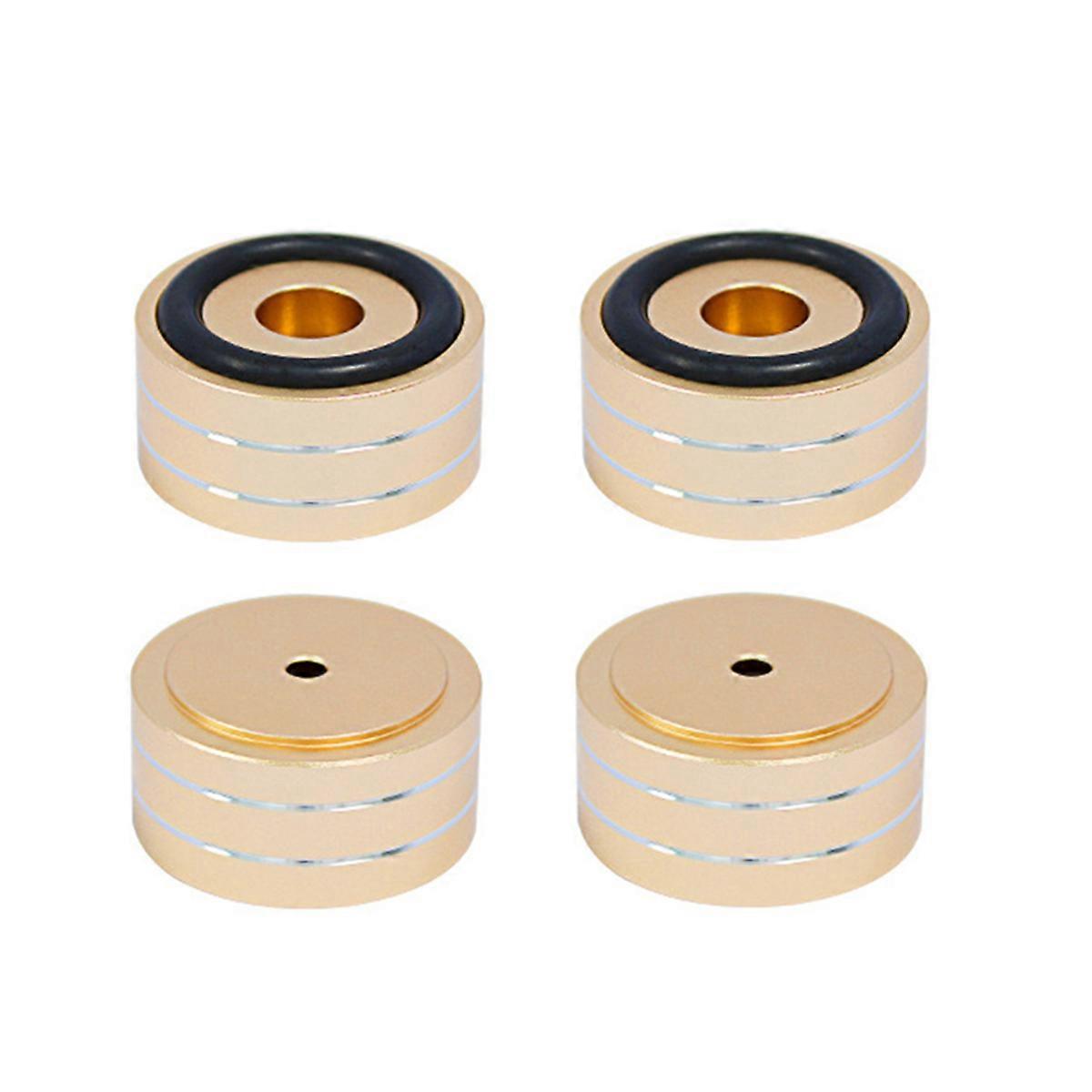4PCS Speaker Isolation Stand Feet Shock Absorbing Pads Gold