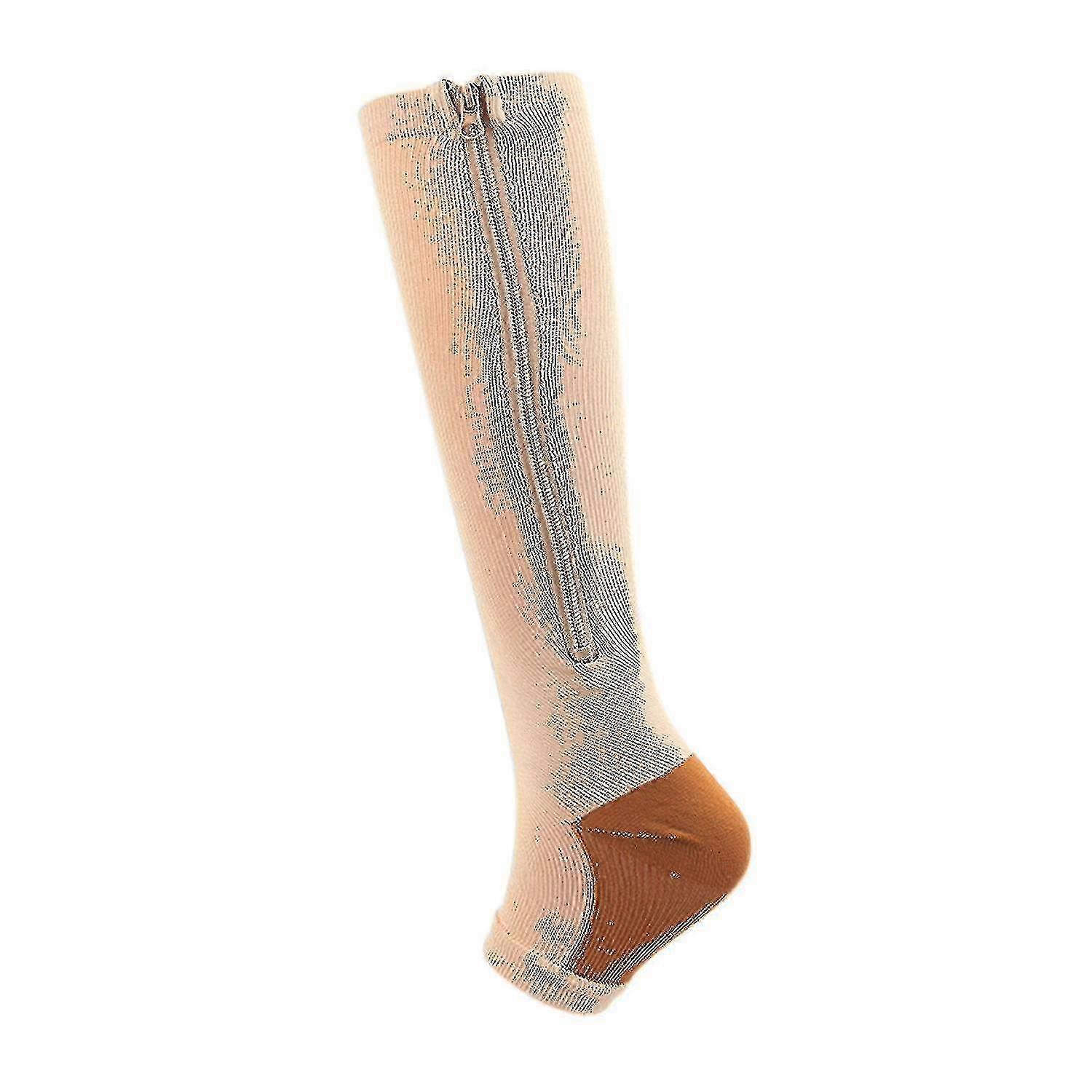 Thickened Women's Compression Socks with Zipper for Professional Leg Support
