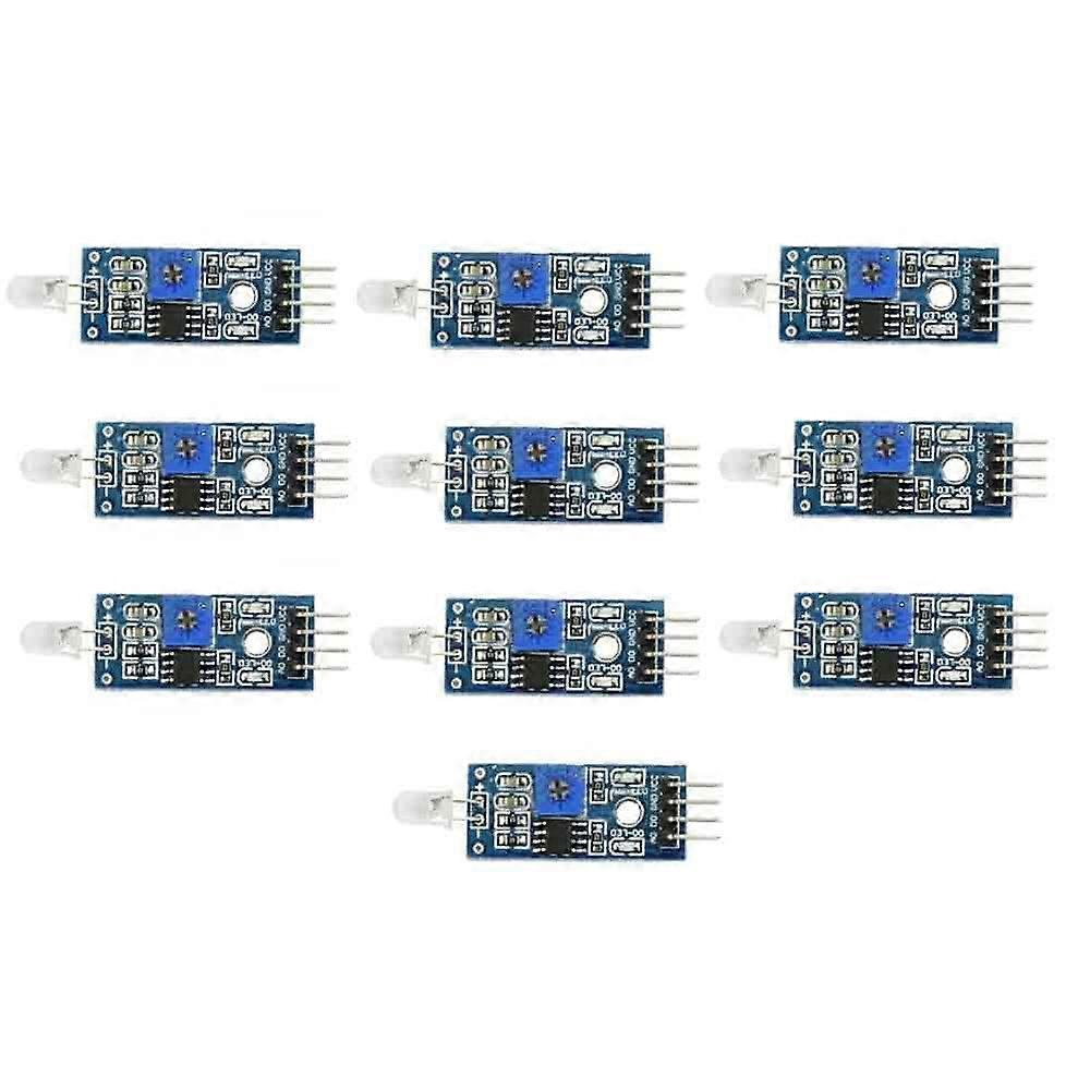 LM393 Sensor Terminal Block 10Pcs Blue Plastic Screw Terminal Block PCB Mount Electronic Component