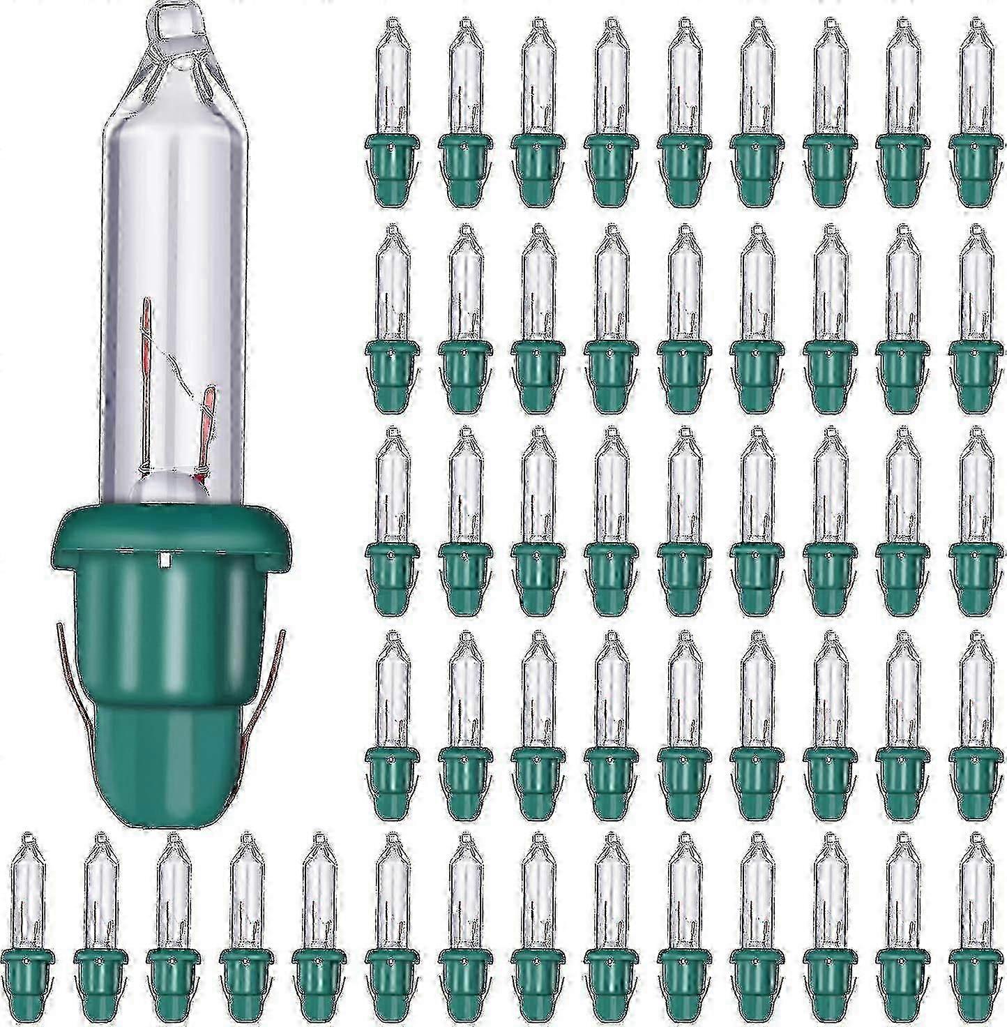 クリスマス交換用ミニ電球白熱電球2.5Vミニガラスライトベース付き、0.17アンペア、0.425ワット