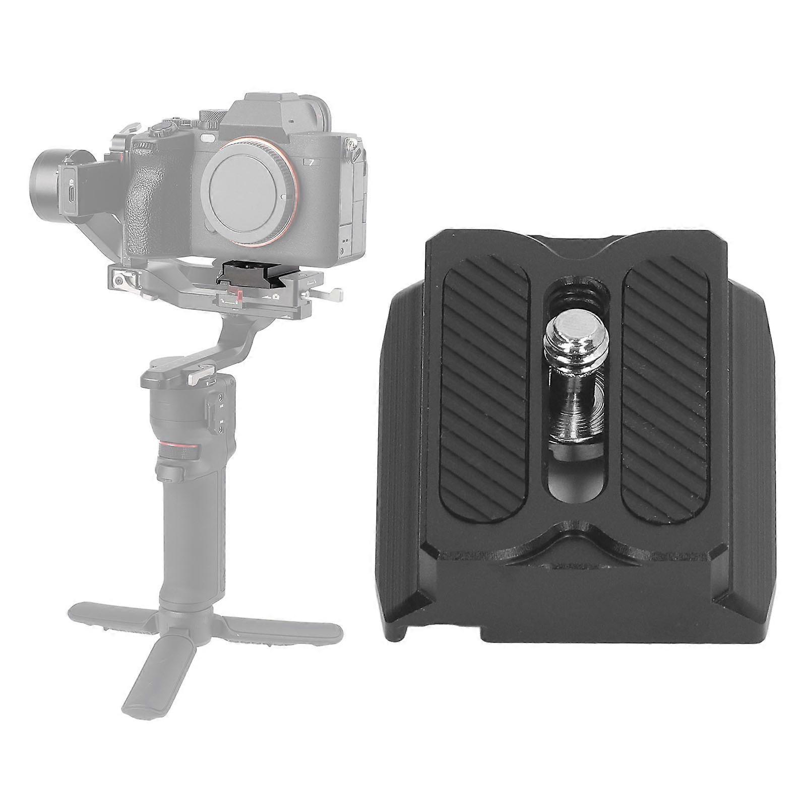 Quick Release Plate with 1/4 Inch Screw for Arca Port Quick Release System Camera Mount Adapter for DJI RS3 RS 3 Mini RS 3 Pro RS 2 RSC 2 Stabilizer