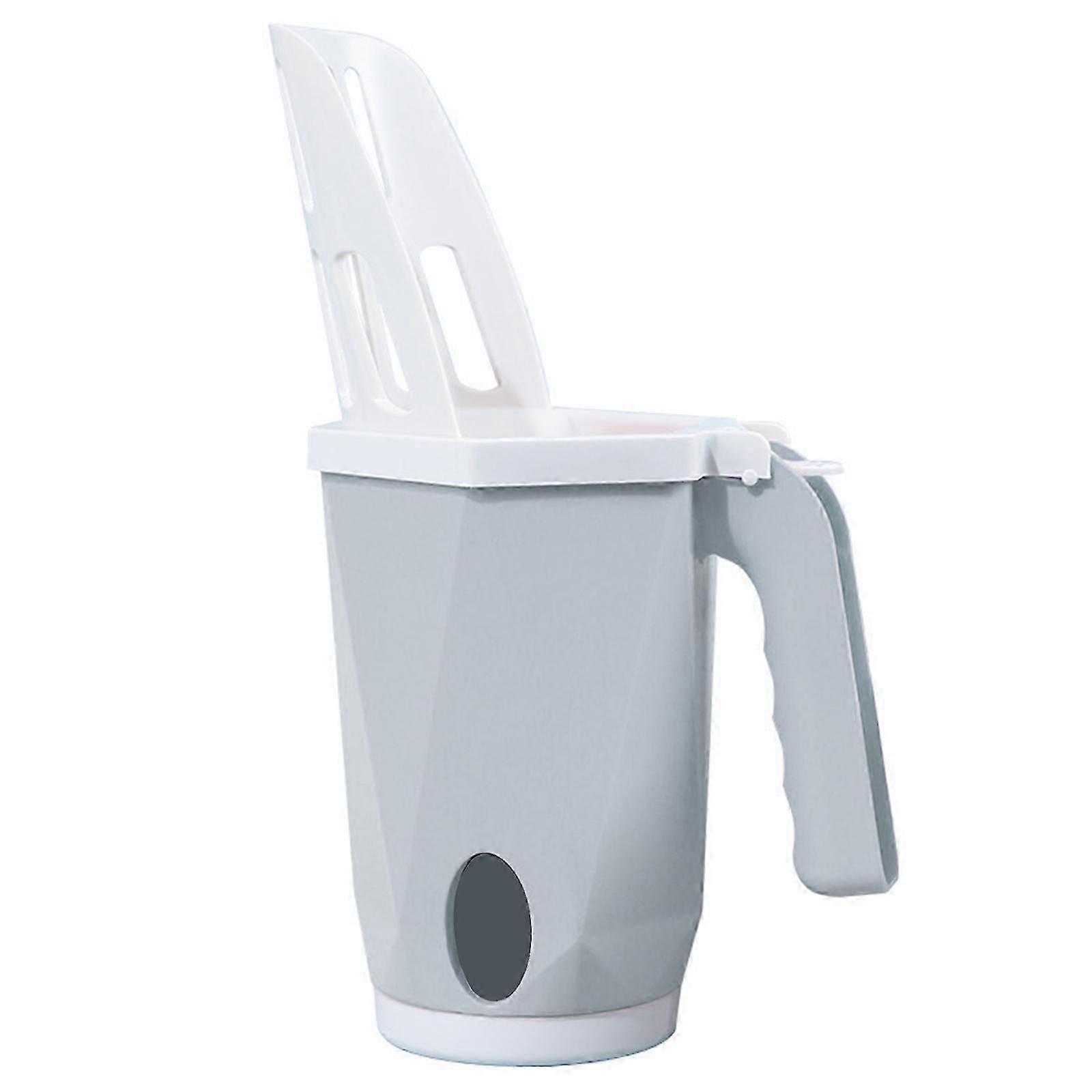 Pet Cats Litter Scooper Kitten Litter Scoop Tool Durable Cats Litter Cleaner Scoop Prevent Pour Out with Garbage Bucket Yellow