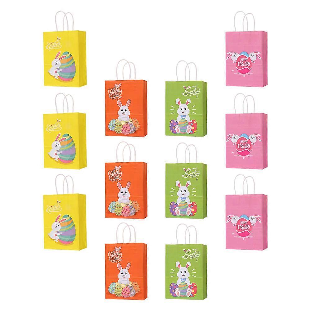 Assorted Color Bags 21x15x8cm For Carrying Items And Storage 12Pcs