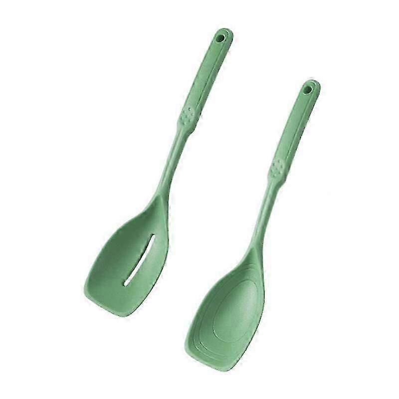 2025 Latest Model Silicone Cooking Spoon,Non-Stick Slotted and Solid Spoon Set