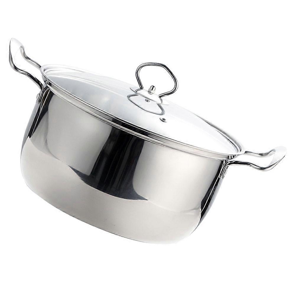 Milk Boiling Pot Stainless Steel Stockpot Anti Overflow Cooking 12.6X10.2X5.5in 1Set