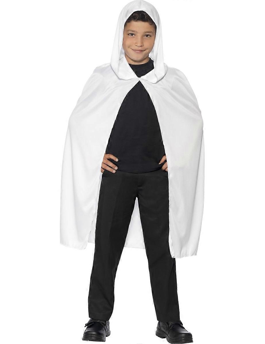 White Hooded Cape Kids Halloween