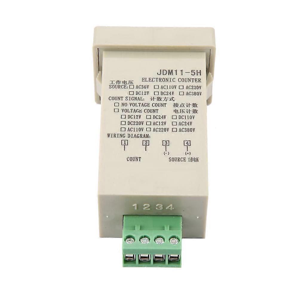 JDM11-5H 5-Digit Display Electronic Cumulative Counter, 12V DC