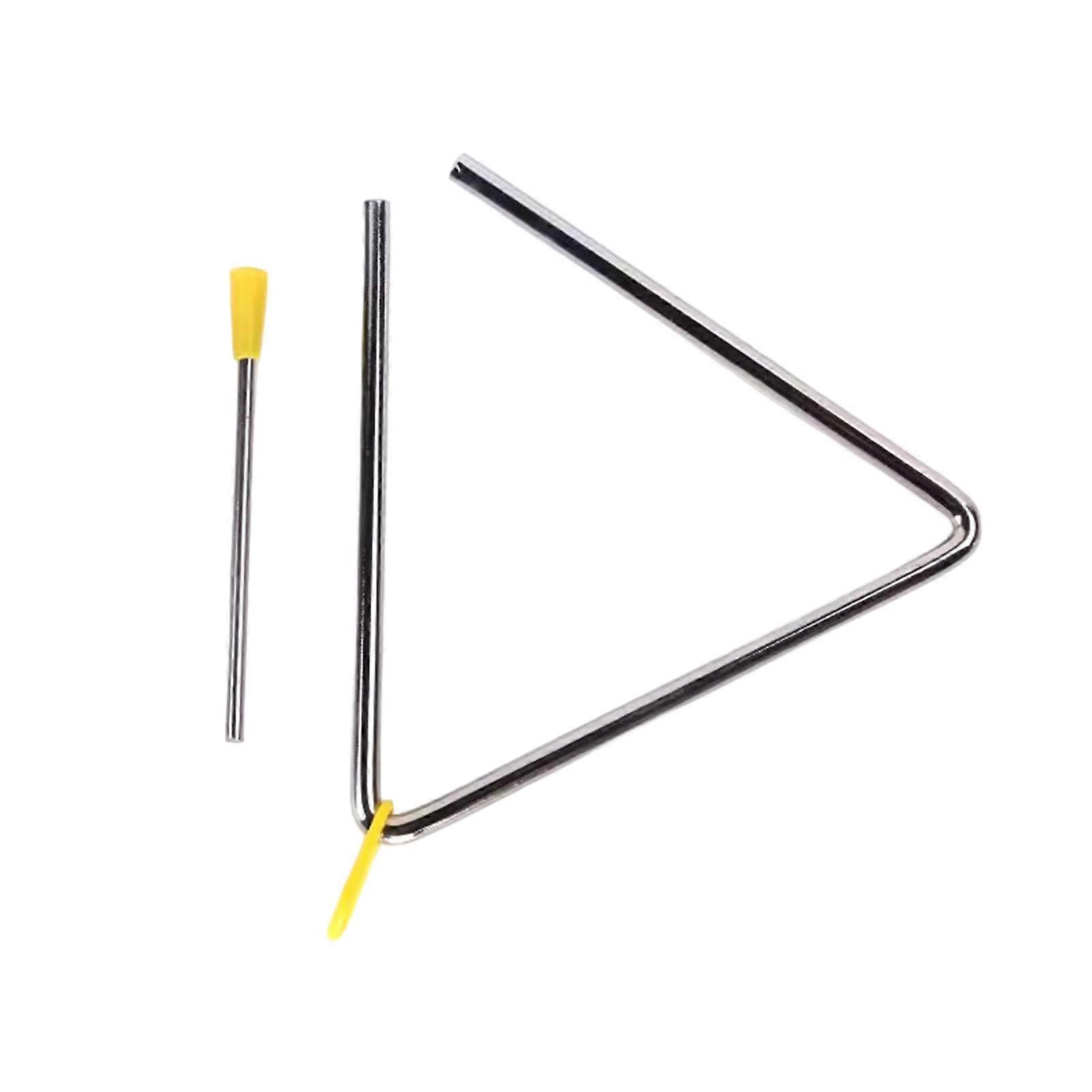 Easy Playing Triangular Percussion Set Develops Musical Talent in Through Interactive Rhythm Game Alloy Texture  10 cm