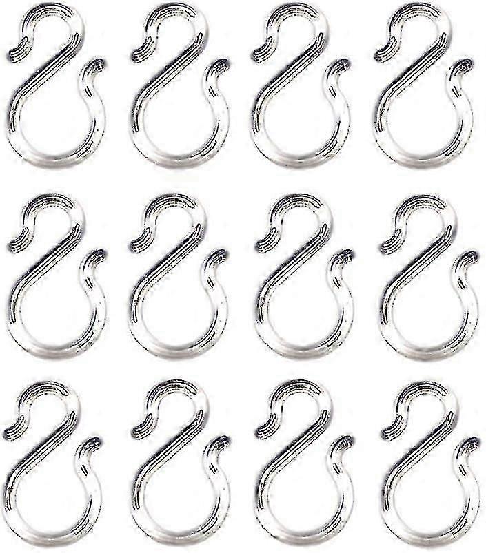 12 Pcs 1.7-inch Clear Plastic Punch Bowl Cup S Hooks