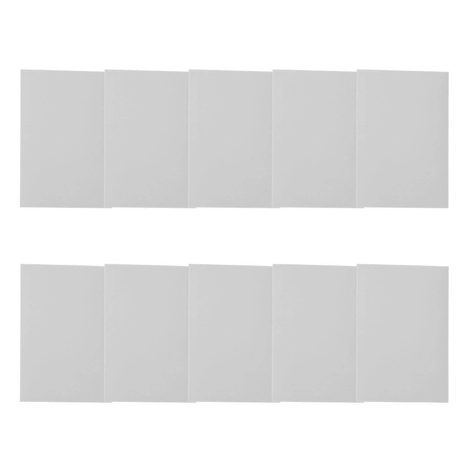 10PCS Easy Carving Rubber Block for DIY Printmaking and Stamp Making White