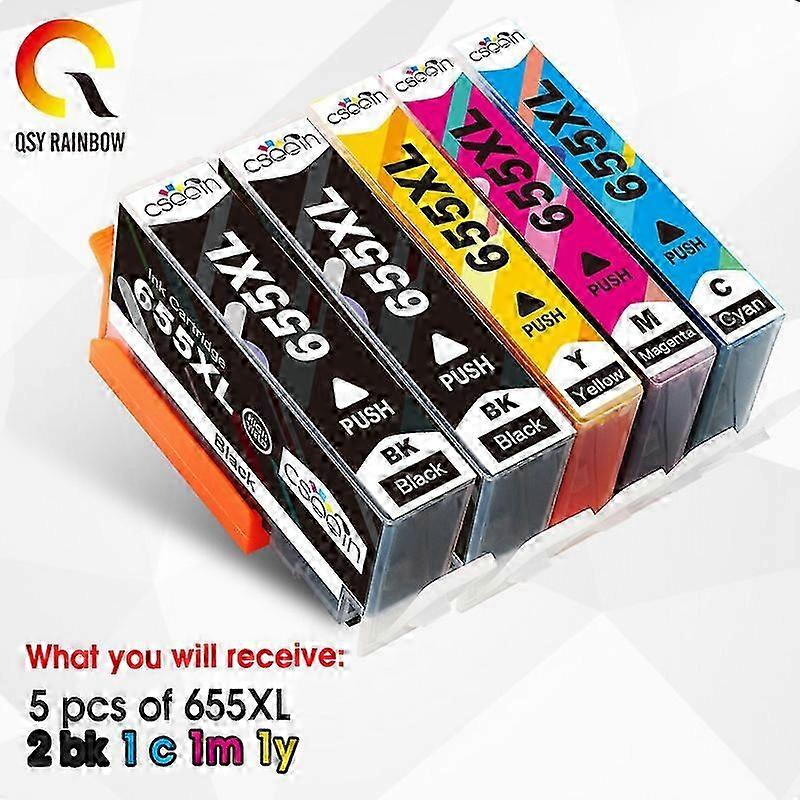 5x Ink Cartridge Replacement with Chip for Certain Brand Deskjet Printers