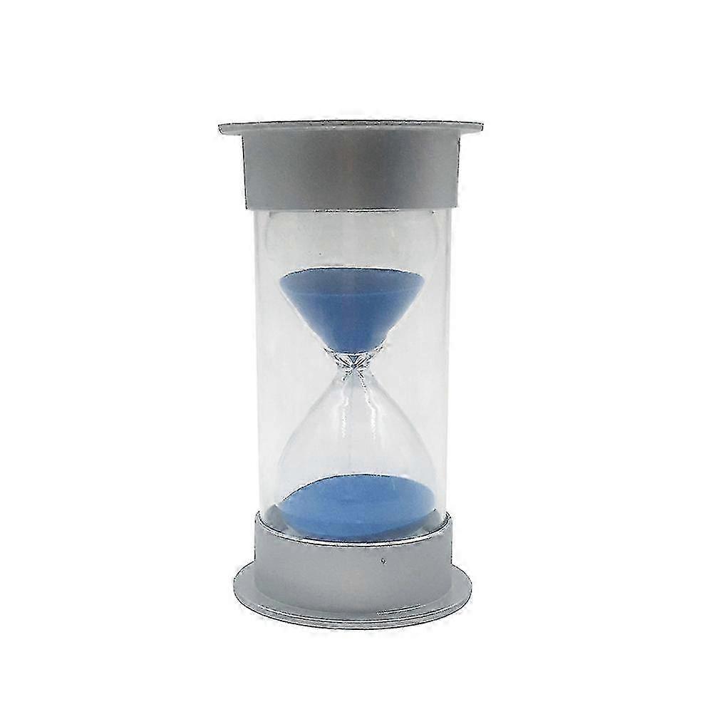 20 Minutes Sand Timer for Home Desktop and Bookshelf Decor - Perfect Kids Christmas Birthday Gift (Silver and Blue)