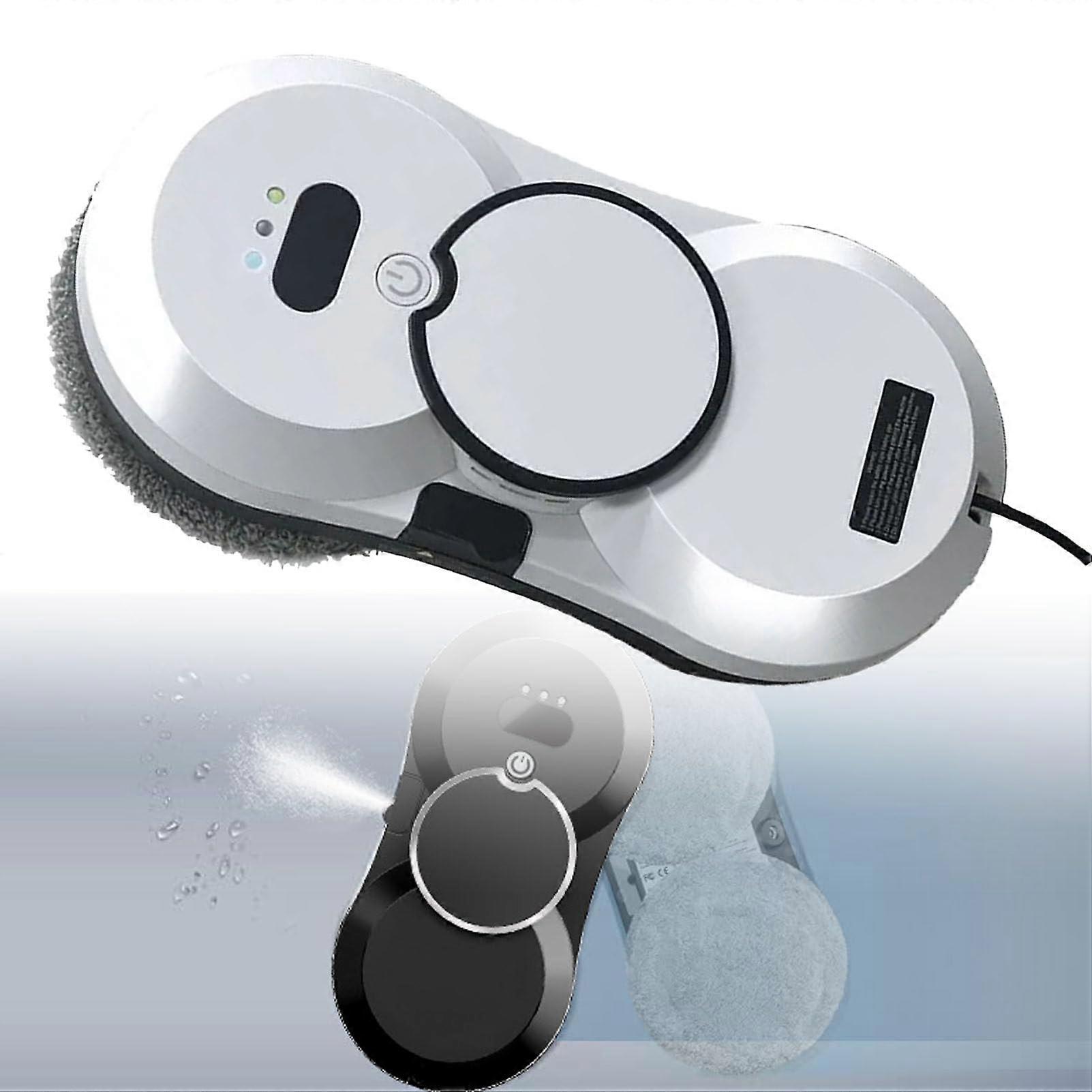 Intelligent Window Cleaning Robot, 5600Pa Strong Suction Power with, MultiSurface Cleaner for Windows, Tiles, and Glass Doors (White)