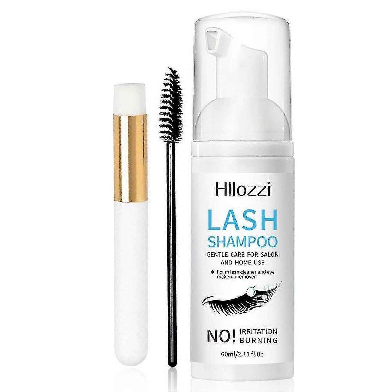 Eyelash Extension Shampoo, Remove Makeup Residue & Mascara, Gentle Deep Cleansing and No Irritating or Burning for Eyelash Extension Foam - Salon and