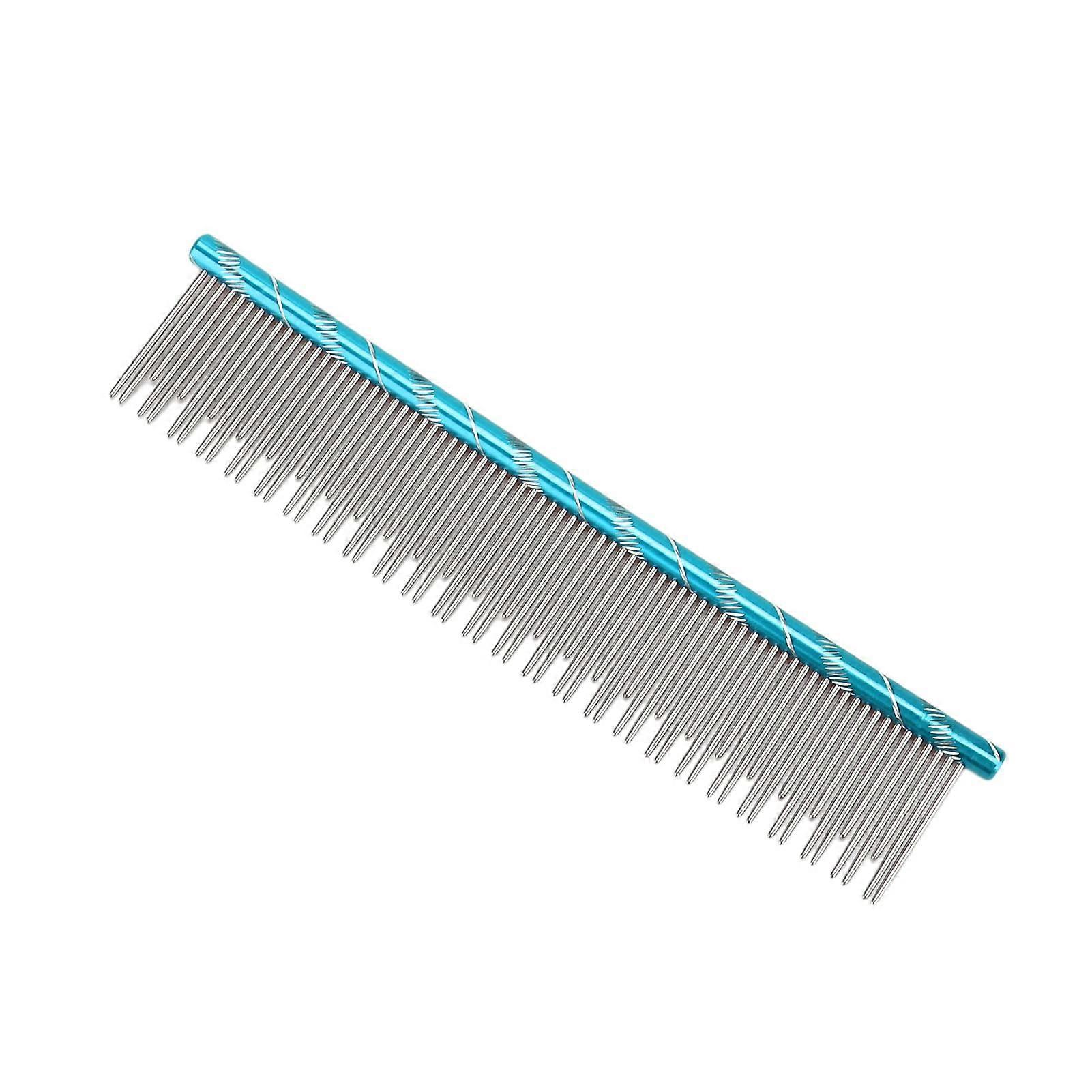 Pet combs made of steel, comb with open knot, durable, sturdy and comfortable for pets (BLUE)