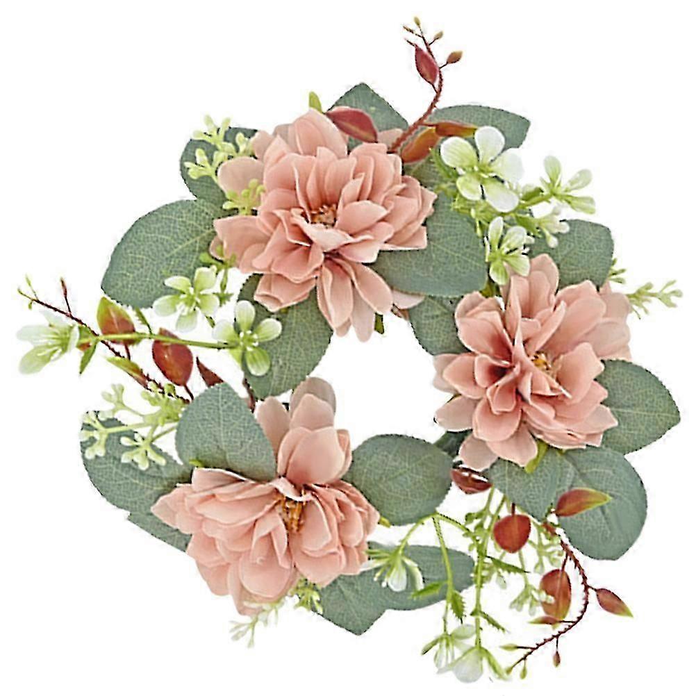Artificial Candle Garland Wreath, Functional and Stylish for Home and Event Decor Needs