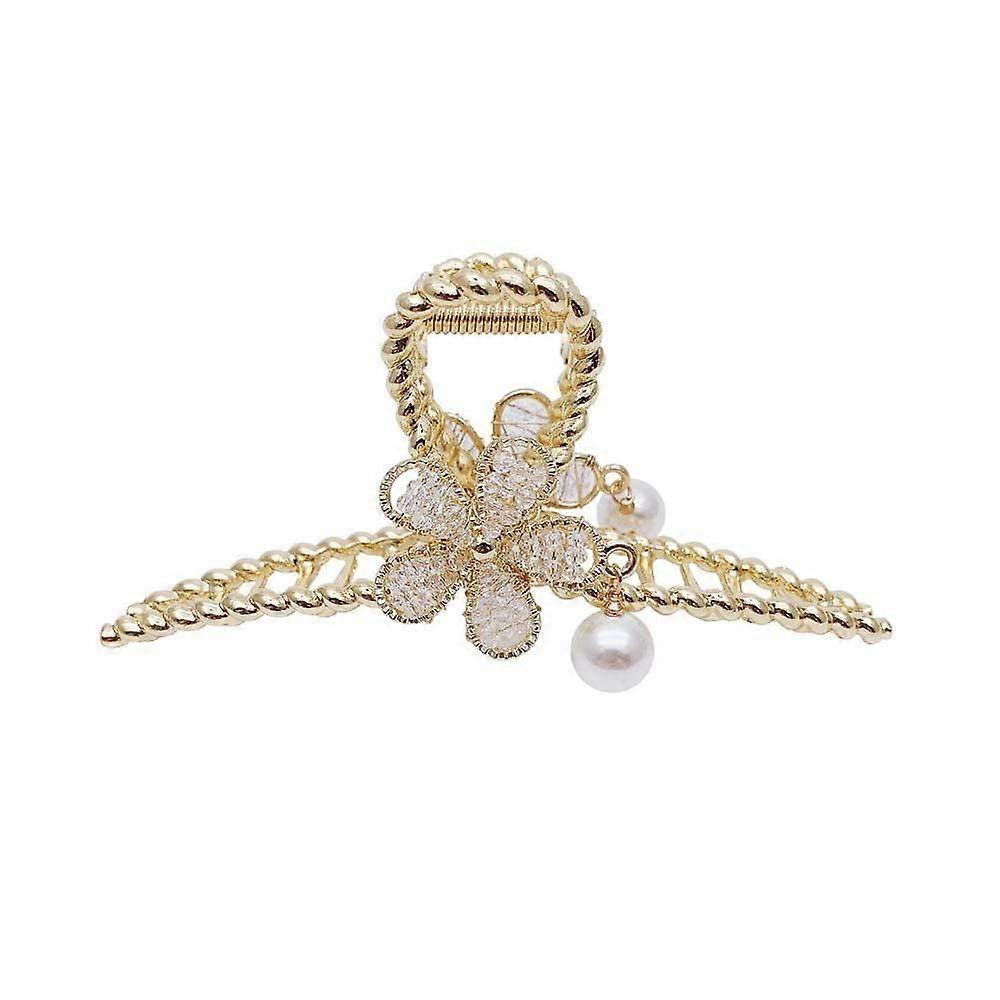 Metal Hair Clips for Girls, Decorative Floral Hair Claw for Women, Fancy Hairpin Accessories, Durable Grip Hair Accessories