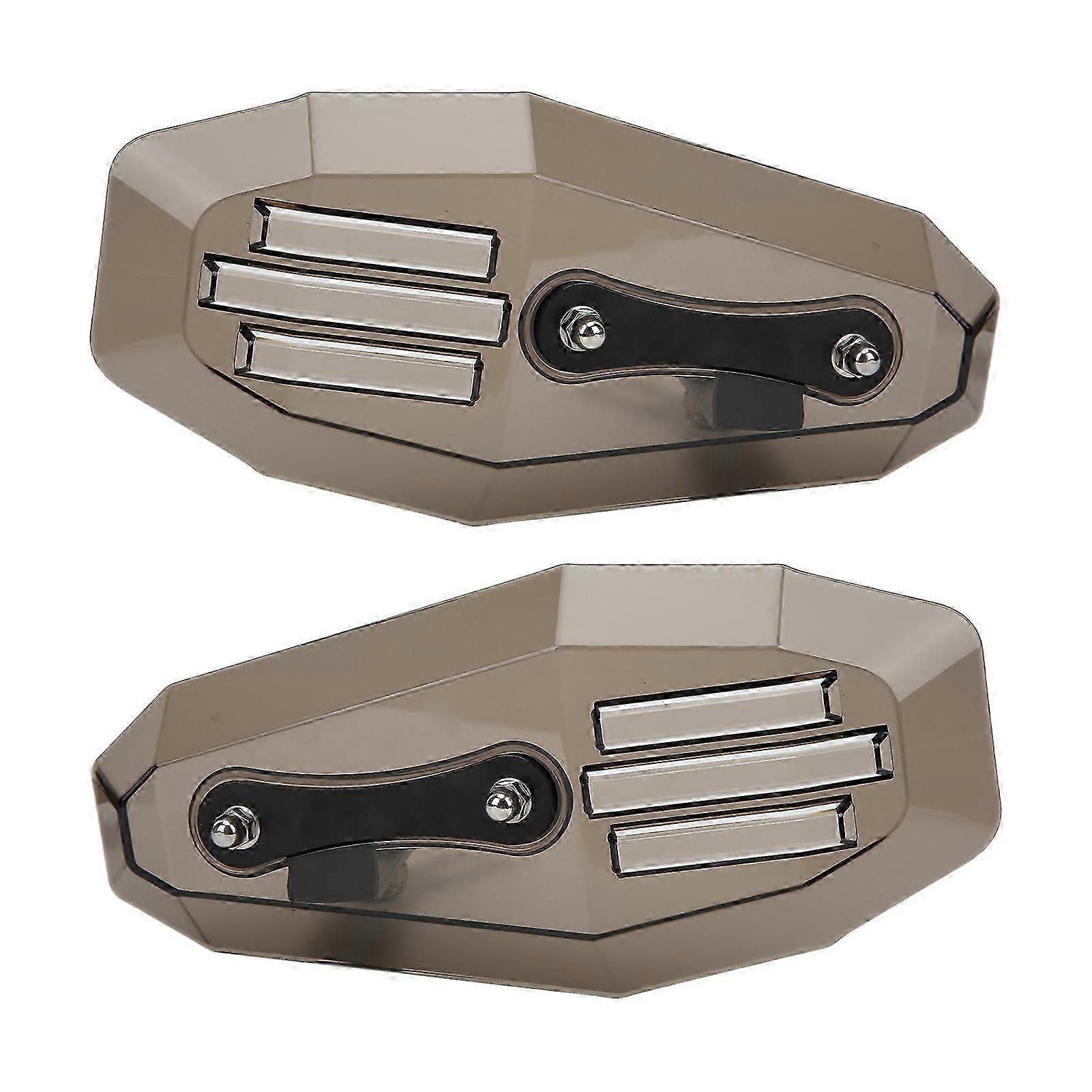 2PCS προστατευτικό καθολικό πολυανθρακικό εξάρτημα πολυανθρακικών φρουρών μοτοσικλετών καπνιστό