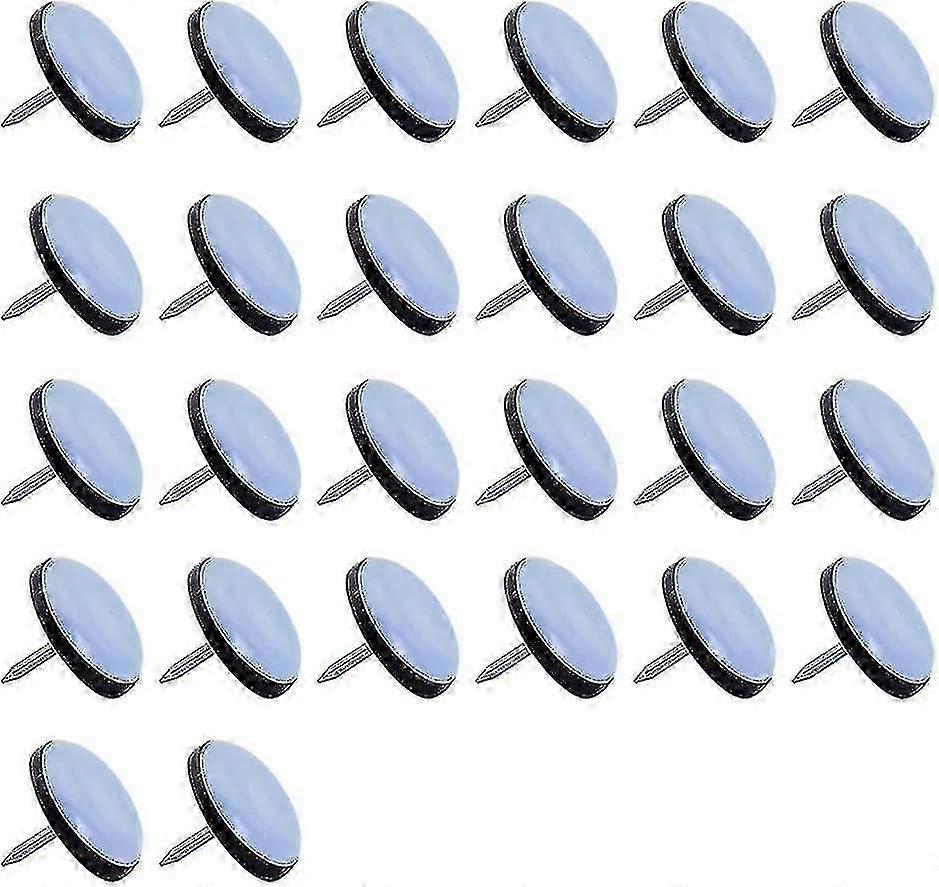 26 Pieces Furniture Glides, 22 Mm Non-Stick Glide Pads with Nails for Chairs and Furniture