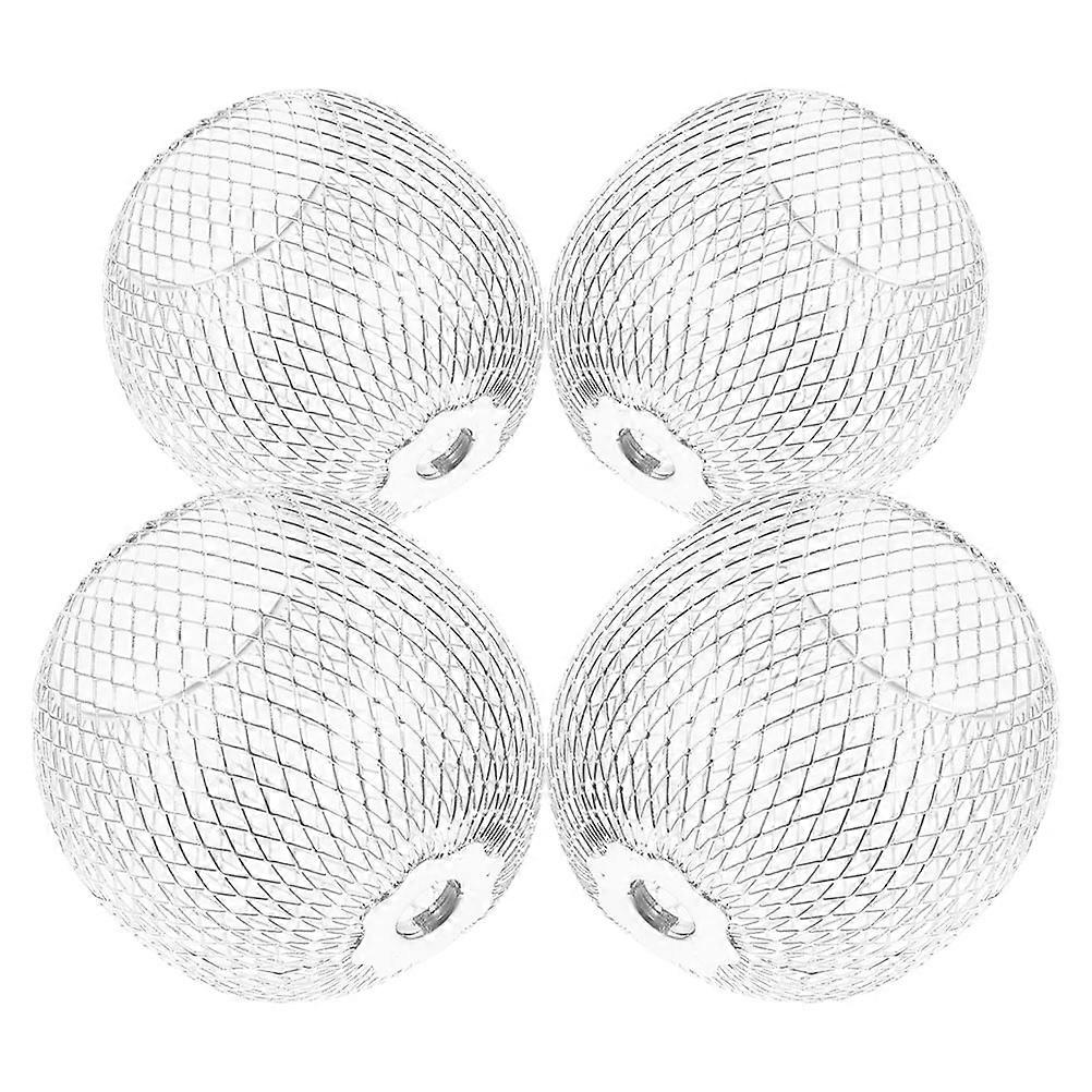 Metal Pendant Lamp Shade Chandelier Lamp Shades Home Decor Light Protection Spherical Shape 3.9×3.9×3.9in 4Pcs