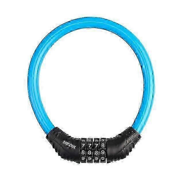 Mountain Bike Lock Anti-Theft Password Ring Lock Fixed 4 Digit Code Combination Bicycle Security Lock Motorcycle Equipment