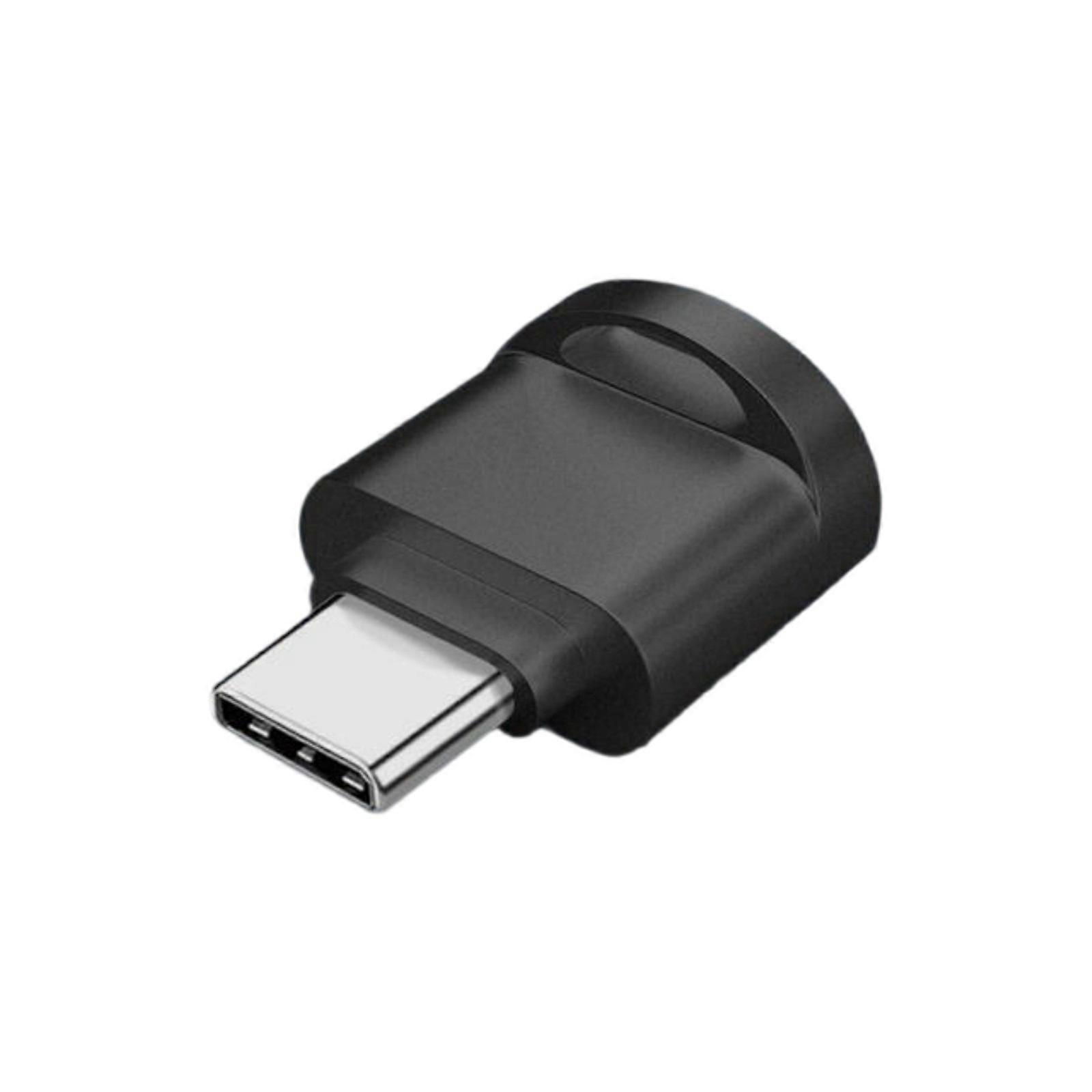 Type C Card Reader For Mobile Phone Camera TF Memory Card Data Transfer Portable Aluminum Memory Card Reader Adapter  Black