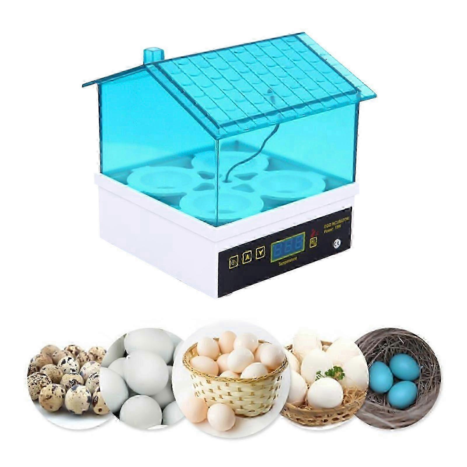Incuber pour œufs d’incubation 4 œufs Incuber avec température automatiqueContrôle de l’humidité Incuber pour poulets Canards Caille Oiseaux