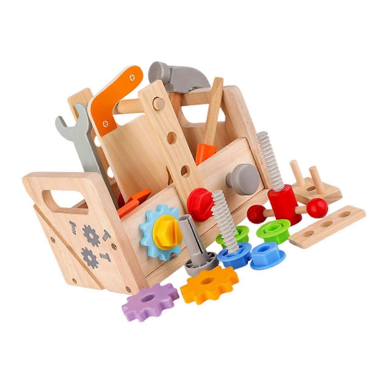 1 Set of Interactive Learning Toy Toolbox for Toddlers, Encourages Creativity and Practical Skills for Boys and Girls Aged X Years.