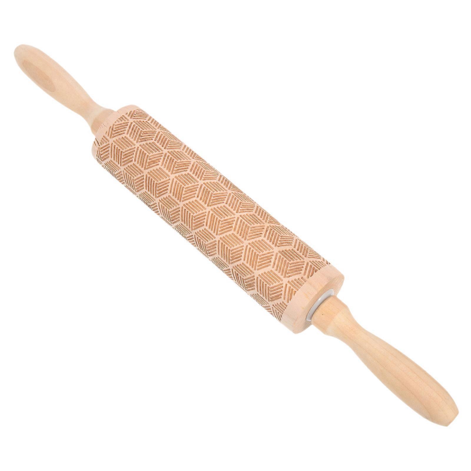Dumpling Rolling Pin Cylindrical Design Chocolate 43x5x5cm Shaping 1Pcs