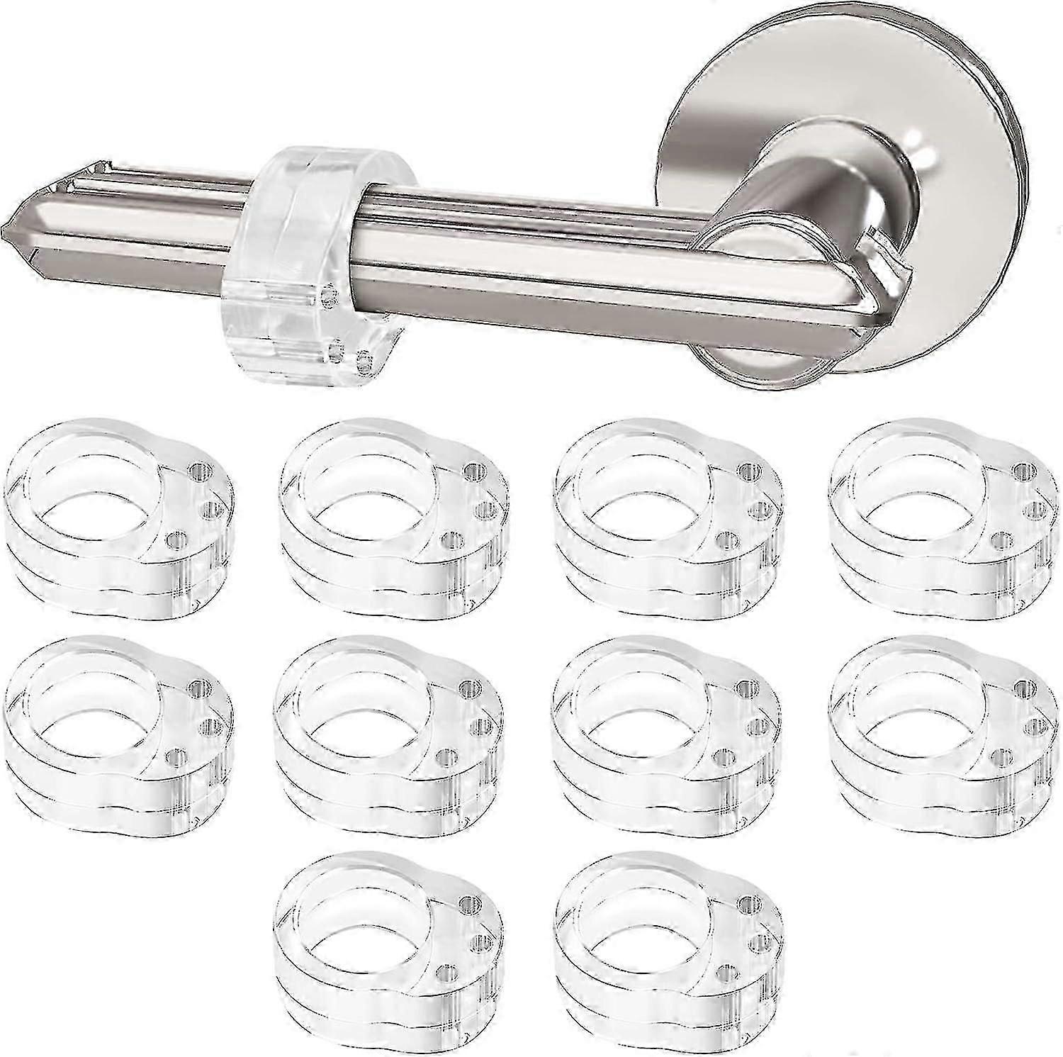 10 قطع مصدات مقبض الباب ، واقي مقبض الباب PVC واقيات مقبض الباب الشفافة- YuJia