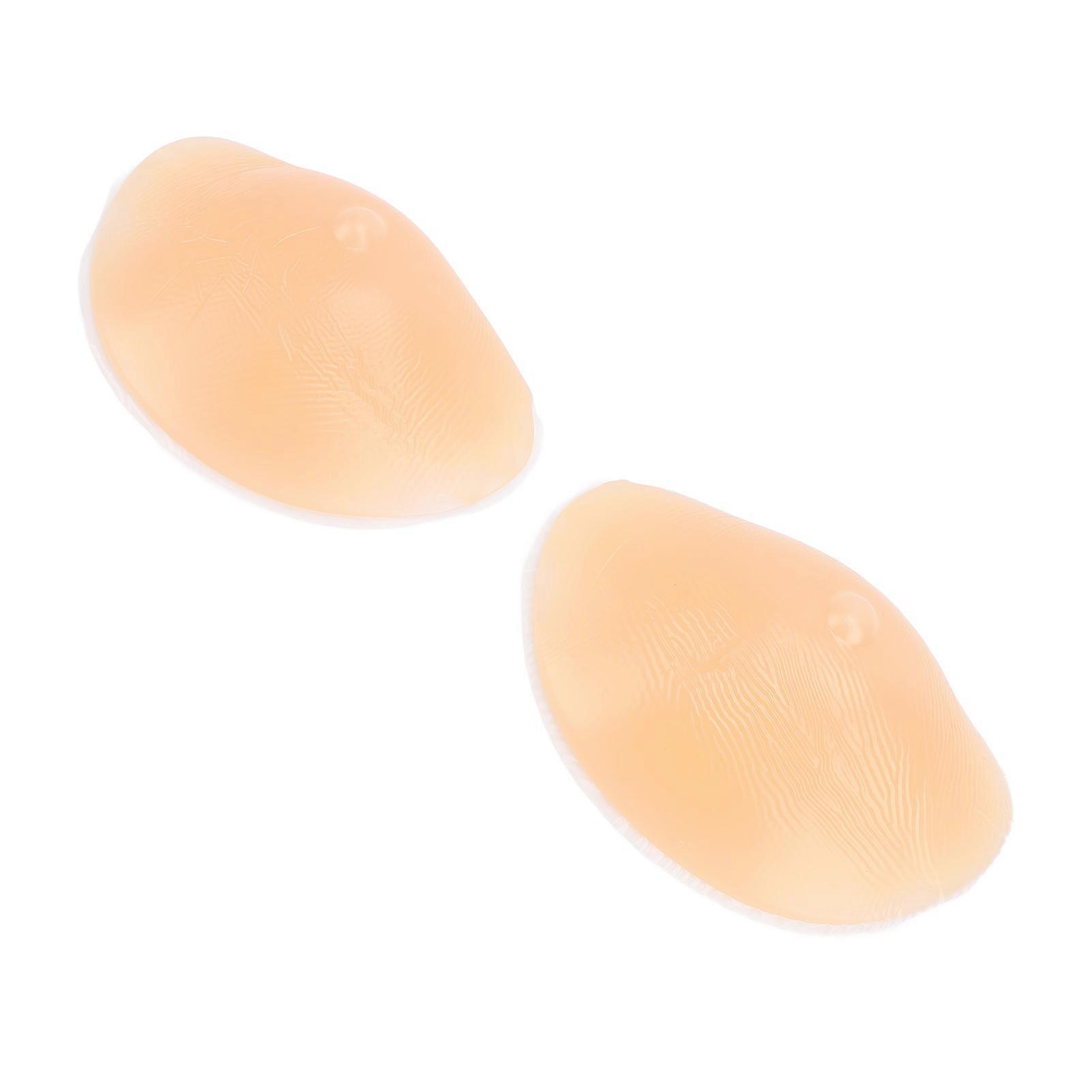 1 Pair Silicone Bra Inserts with Massage Particles Breathable Reusable Invisible Skin Like Feeling Soft Bra Enhancers Pads