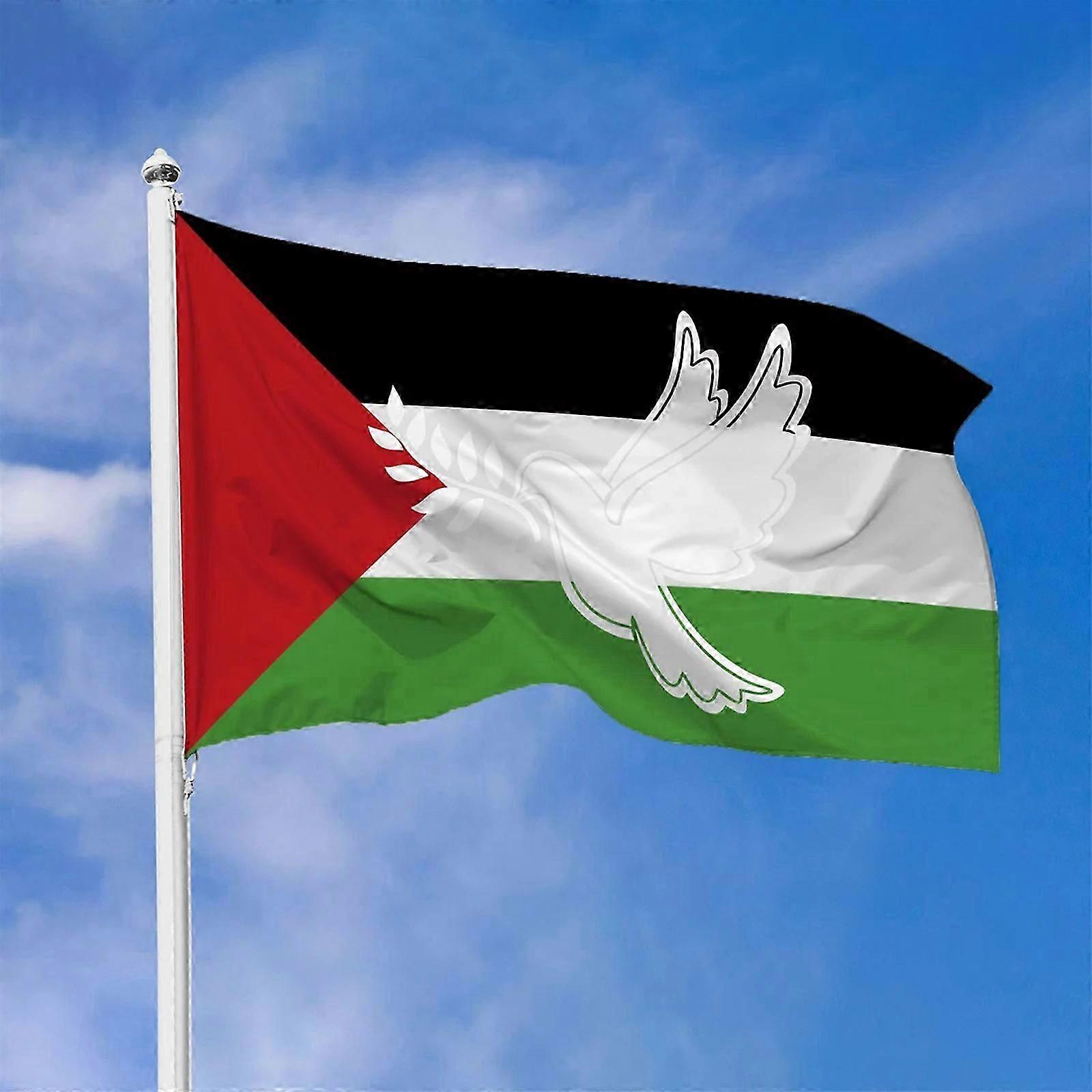 السلام على الأرض حمامة العلم ، السلام والحب السلام على الأرض ، علم البيت ، حديقة الحديقة في الهواء الطلق لافتة الديكور (3 * 5 قدم)