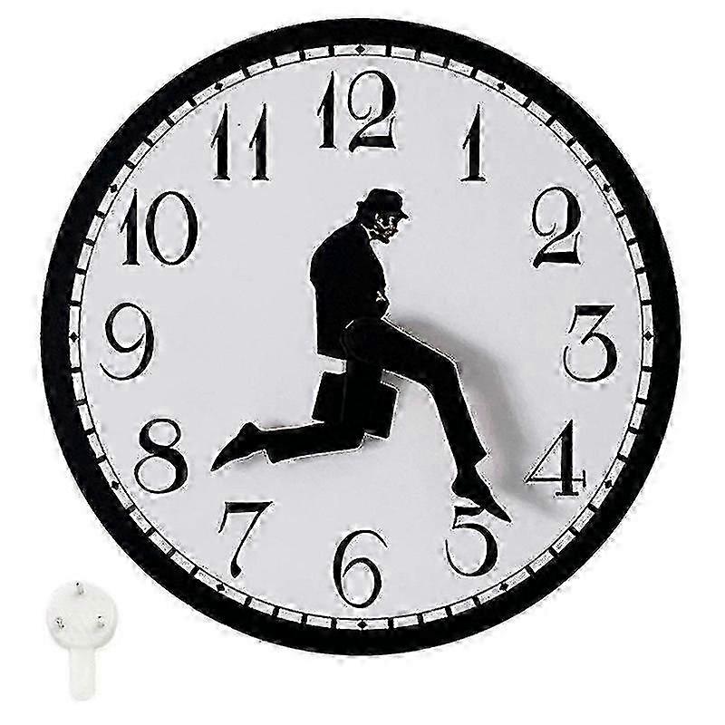 Silly Walk Wall Clock - 寝室、キッチン、リビングルーム用の楽しくて興味深い時計