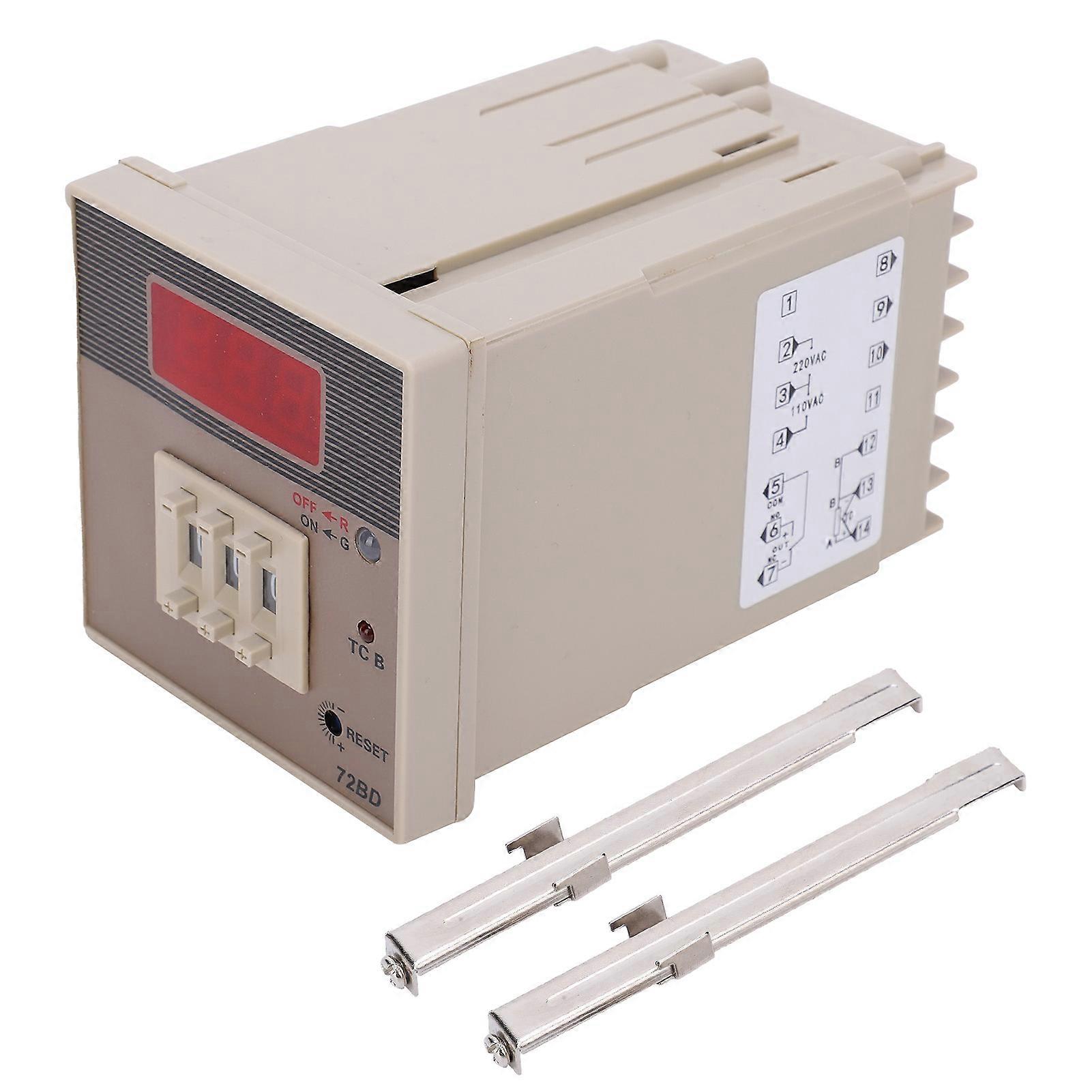 BERM Temperature Controller Digital Display Regulator 0‑400℃ Protector Detection Device 220V