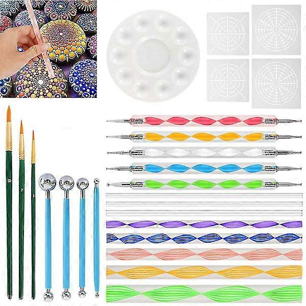 Dotting Tools Kit, 25 Pcs Mandala Dotting Tools Set, Drawing Painting