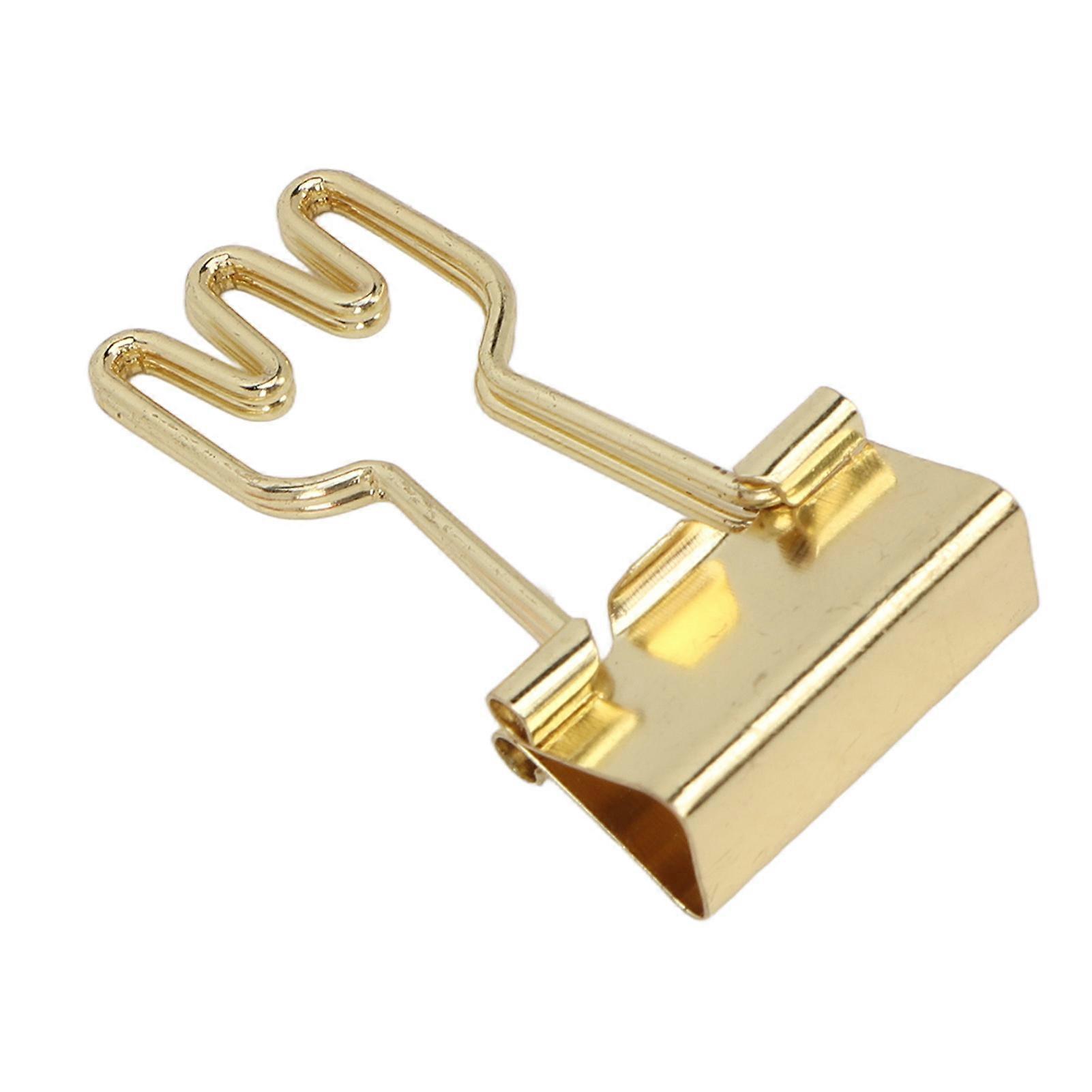 100pcs Binder Clips for Student Strong Clamping Force Metal Arrows Binder Clips Fork Shape Binder Clips for Document