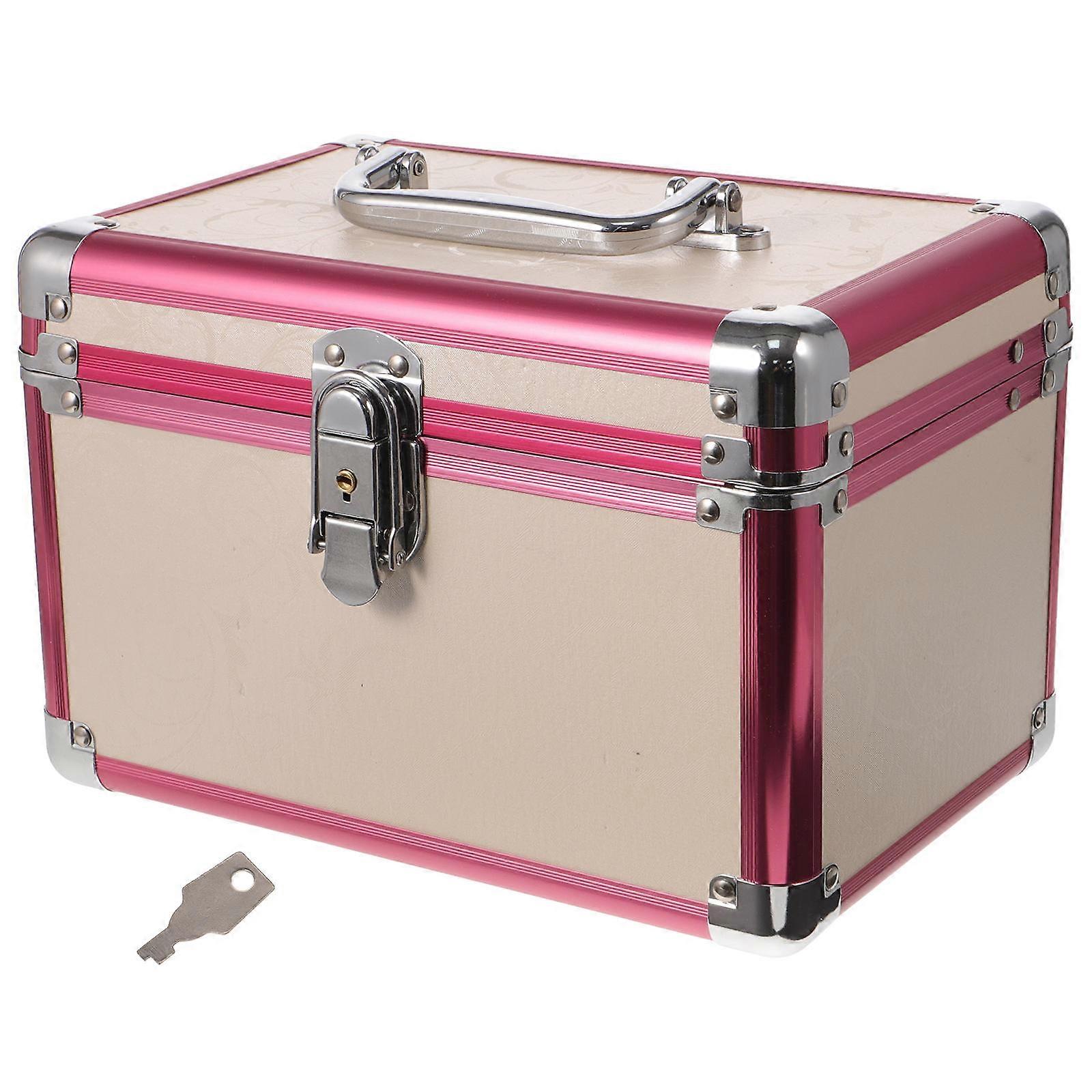 Metal Tool Box Layered Organizer with Handle for Tool Storage and Cosmetics 1 Set